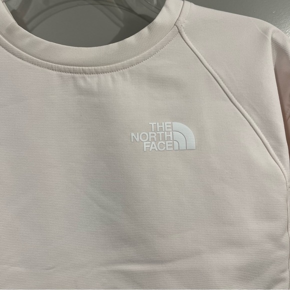 NWT North Face Sz Large Tekware Long Sleeve Crew Neck Sweatshirt Gardenia White - Picture 2 of 7